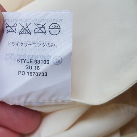 J. Crew Champagne Silk Chiffon Heidi Wedding Party Dress Style 93100 Sz 4 - Picture 15 of 16